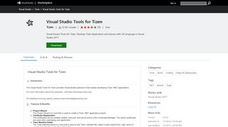 
                            9. Visual Studio Tools for Tizen - Visual Studio Marketplace