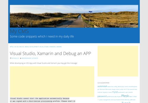 
                            10. Visual Studio, Xamarin and Debug an APP – My CMS - bstar.de