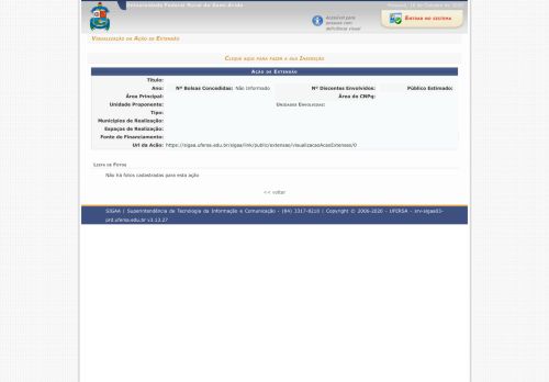 
                            6. Visualização da Ação de Extensão - sigaa - Ufersa
