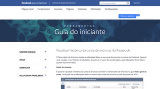 
                            6. Visualizar histórico da conta de anúncios do Facebook | Central de ...