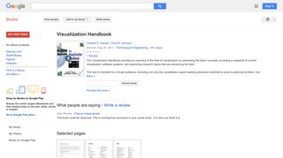 
                            11. Visualization Handbook - Google बुक के परिणाम