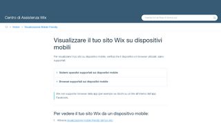 
                            5. Visualizzare il tuo sito Wix su dispositivi mobili | Centro di ...