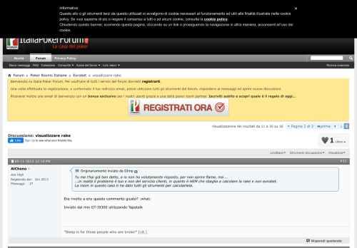 
                            13. visualizzare rake - Pagina 2 - Italia Poker Forum