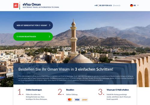 
                            9. Visum Oman Online für Deutsche - E-visum Oman ... - Oman visa