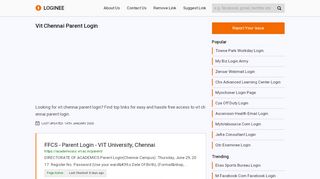 
                            6. Vit Chennai Parent Login