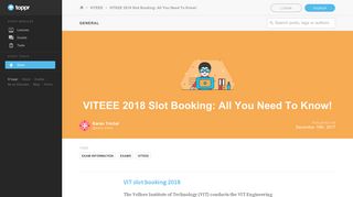 
                            11. VIT Slot Booking 2018: All You Need To Know - Toppr