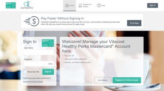 
                            9. Vitacost Healthy Perks Mastercard® - Manage your account - Comenity