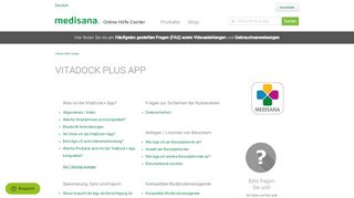 
                            7. VitaDock plus App – Online Hilfe-Center