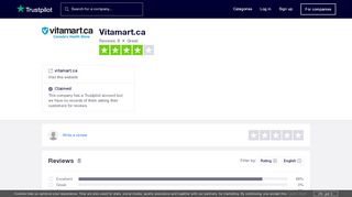 
                            5. Vitamart.ca Reviews | Read Customer Service Reviews of vitamart.ca