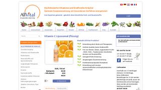 
                            8. Vitamin C Liposomal (flüssig) von AllVital - AllVital Products B.V.