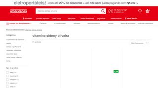 
                            12. Vitamina Sidney Oliveira em Promoção nas Lojas Americanas.com