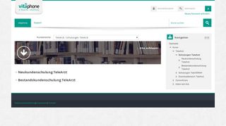 
                            3. vitaphone: Schulungen TeleArzt