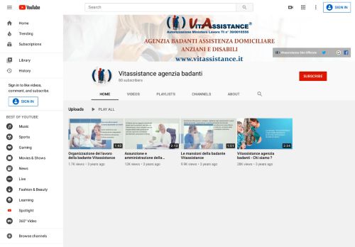 
                            8. Vitassistance agenzia badanti - YouTube