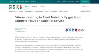 
                            5. Viterra Investing in Asset Network Upgrades to Support Focus on ...