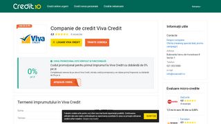 
                            2. ᐈ Viva Credit IFN ® login ᐈ Pareri • Imprumut de pănă la 【2000 RON ...