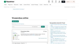 
                            10. Vivaaerobus airline - Air Travel Forum - TripAdvisor