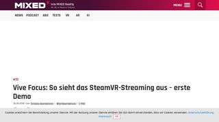 
                            4. Vive Focus: So sieht das SteamVR-Streaming aus - erste Demo