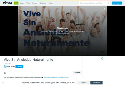 
                            10. Vive Sin Ansiedad Naturalmente on Vimeo