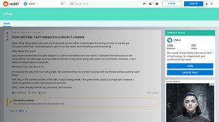 
                            3. Vivecraft help. Can't teleport in a server I created. : Vive - Reddit