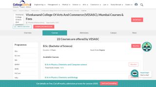 
                            10. Vivekanand College Of Arts And Commerce (VESASC) - CollegeDekho