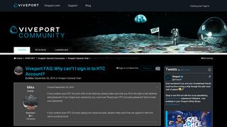 
                            10. Viveport FAQ: Why can't I sign in to HTC Account? - Vive Community ...