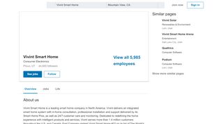 
                            11. Vivint Smart Home | LinkedIn