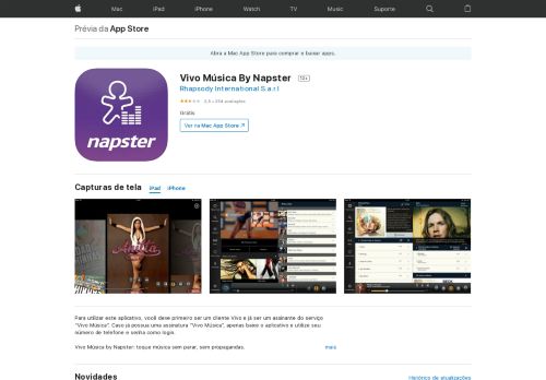 
                            8. Vivo Música By Napster na App Store - iTunes - Apple
