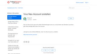 
                            2. Vivo Nex Account erstellen – TradingShenzhen FAQ