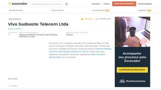 
                            13. Vivo Sudoeste Telecom Ltda | Escavador