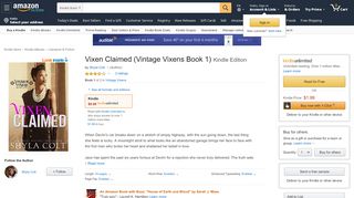 
                            4. Vixen Claimed (Vintage Vixens Book 1) - Kindle edition by Shyla Colt ...