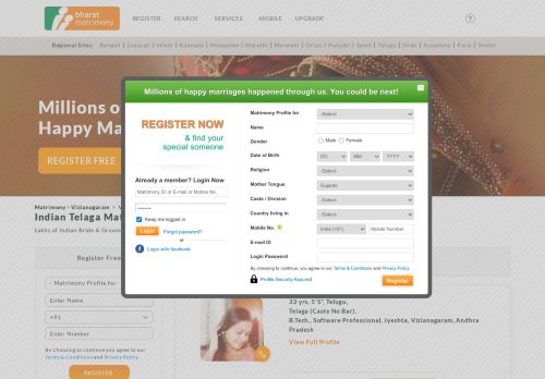
                            3. Vizianagaram Telaga Matrimony - Find your perfect Vizianagaram ...