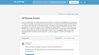 
                            8. VK Florensia Account (Verkauf) - Gutefrage