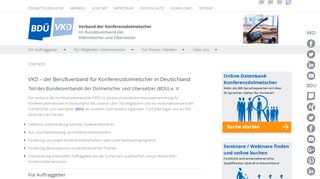 
                            6. VKD: Verband der Konferenzdolmetscher im BDÜ e.V.