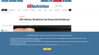 
                            10. VKI-Aktion: Bestbieter bei Strom löst Kritik aus | Nachrichten.at