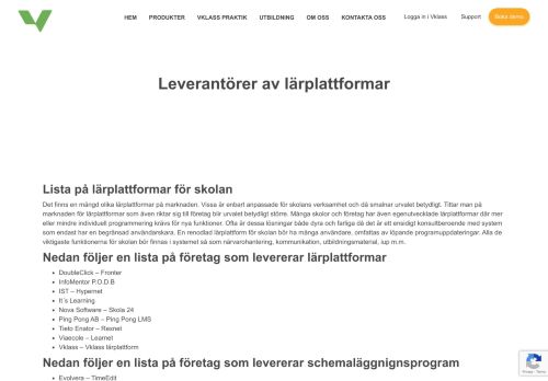 
                            7. Vklass | Leverantörer av lärplattformar