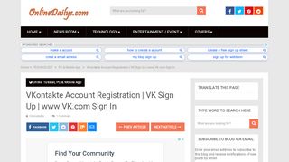 
                            13. VKontakte Account Registration | VK Sign Up | www.VK.com Sign ...