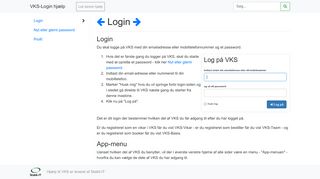 
                            2. VKS-Login hjælp