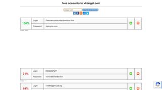 
                            5. vktarget.com - free accounts, logins and passwords