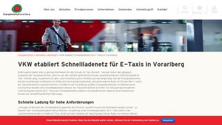 
                            12. VKW etabliert Schnellladenetz für E-Taxis in Vorarlberg ...