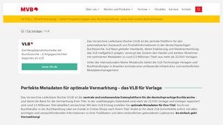 
                            12. VLB - MVB GmbH - Wir machen Bücher sichtbar