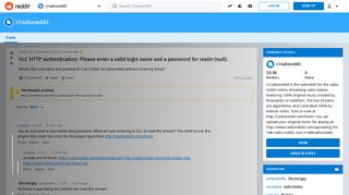 
                            12. VLC HTTP authentication: Please enter a valid login name and a ...