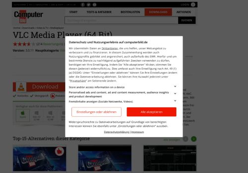 
                            13. VLC Media Player (64 Bit) 3.0.6 - Download - COMPUTER BILD