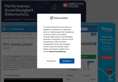 
                            10. VLC media player | heise Download