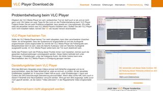 
                            3. VLC Player bekannte Probleme - VLC-Player-Download.de