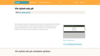 
                            5. Vle Riphah (Vle.riphah.edu.pk) - Riphah International ...