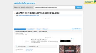 
                            7. vleanthony.greenspringsschool.com at WI. Greensprings School ...