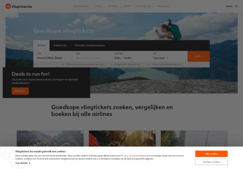
                            7. Vliegtickets.be: Goedkope vliegtickets va € 19 retour