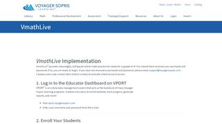 
                            3. VmathLive | Get Started - Voyager Sopris Learning