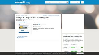 
                            6. Vm.bgv.de - Erfahrungen und Bewertungen - Webwiki