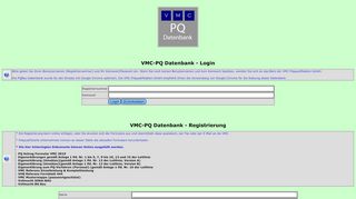 
                            5. VMC-PQ Datenbank - Login - VMC Präqualifikation GmbH